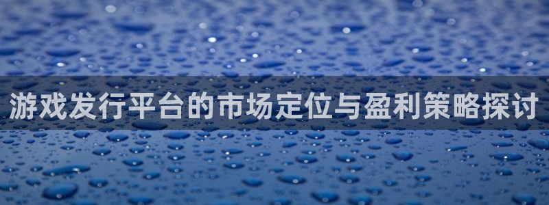 银河(galaxy)子财经出版中心：游戏发行平台的市场定位与盈利策略探讨
